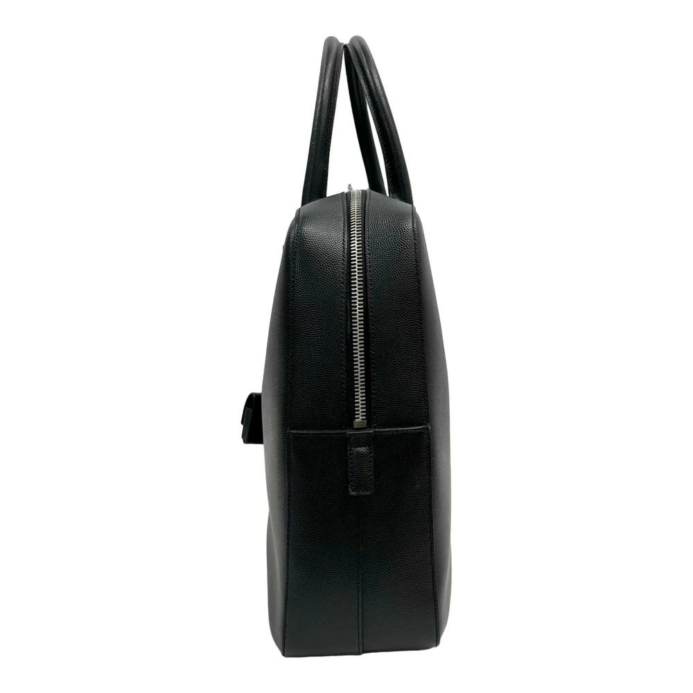 Saint Laurent Business Bag Leather Black Shoulder Handbag - Picture 7 of 10
